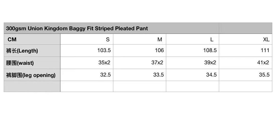 On Running [Restocking]300Gsm Union Kingdom Baggy Fit Striped Pleated Pant - Image 30