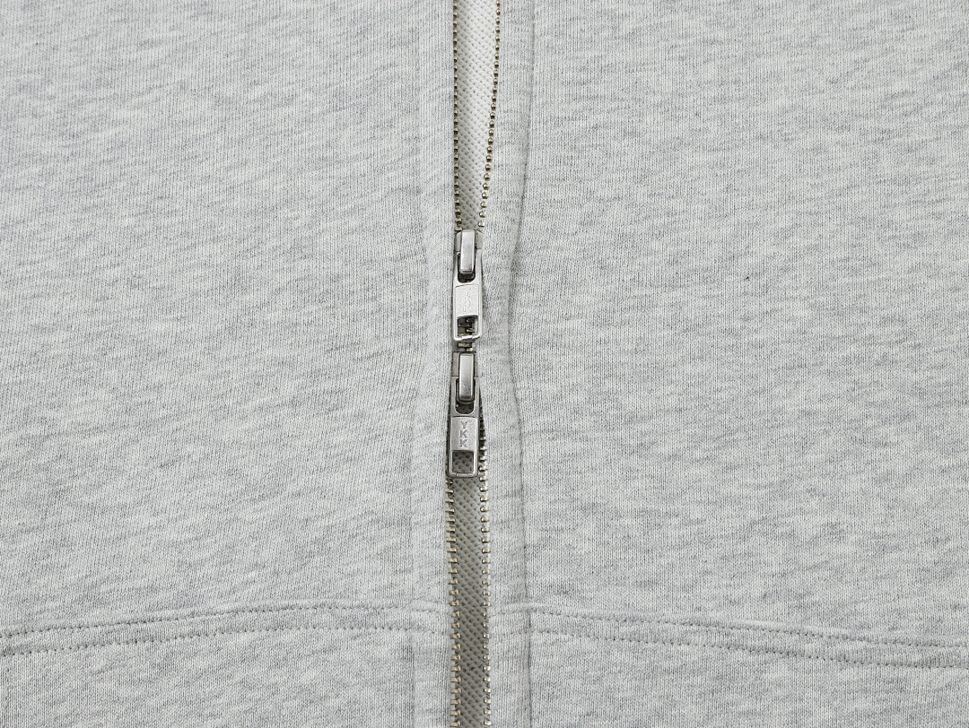 On Running 360Gsm Union Kingdom 100% Cotton French Terry Boxy Cropped Fit Zip-Up - Image 6