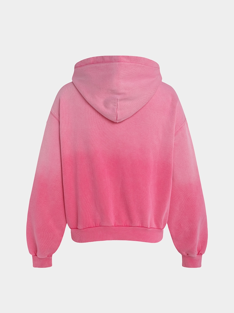 On Running 480Gsm Union Kingdom 100% Cotton Polar Fleece Boxy Cropped Fit Washed Zip-U - Image 3