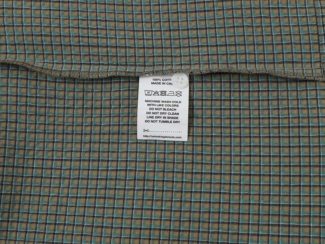 On Running 140Gsm Union Kingdom 100% Cotton Boxy Cropped Fit Plaid Short-Sleeved Shirt - Image 18