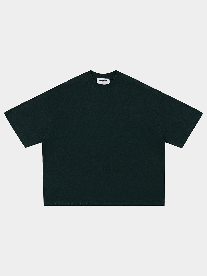 On Running 240Gsm Union Kingdom 100% Cotton Boxy Cropped Fit Blank T-Shirt - Image 40