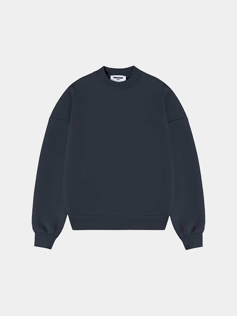 On Running 630Gsm Union Kingdom Boxy Cropped Fit Blank Crewneck - Image 5