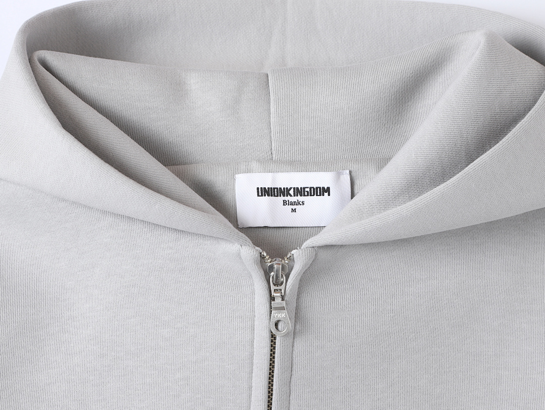 On Running 630Gsm Union Kingdom Boxy Cropped Fit Blank Zip-Up - Image 35