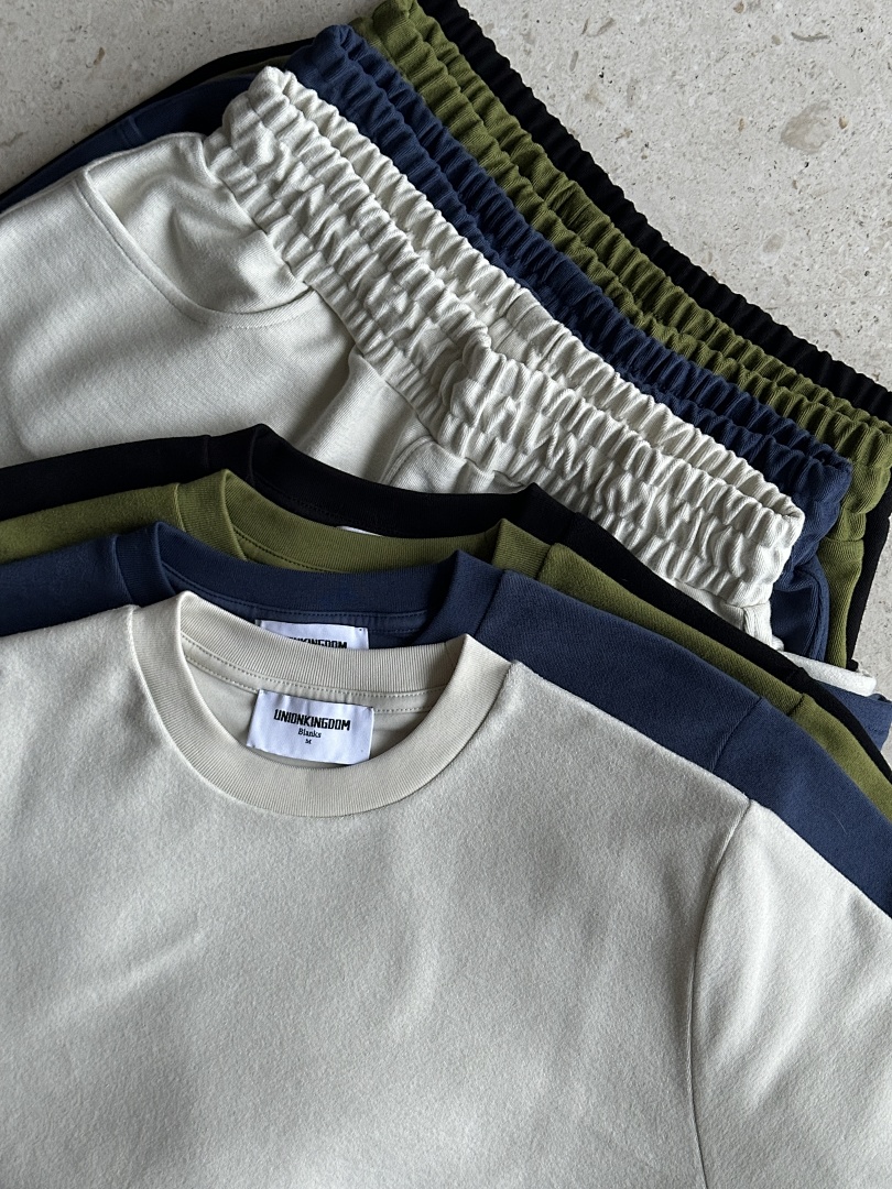 On Running 350Gsm/420Gsm Terry Texture T-Shirt And Shorts Set - Image 94