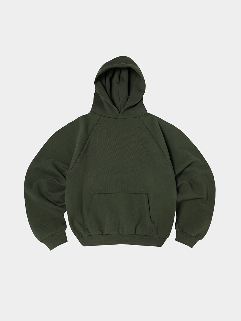 On Running 600Gsm Union Kingdom 100% Cotton Fleece Cropped Fit Hoodie And Baggy Sweatpants - Image 3
