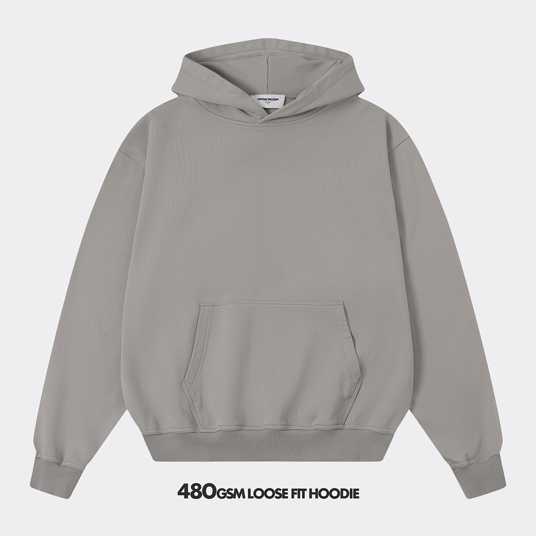 On Running 480Gsm Union Kingdom 100% Cotton French Terry Loose Fit Hoodie - Image 63
