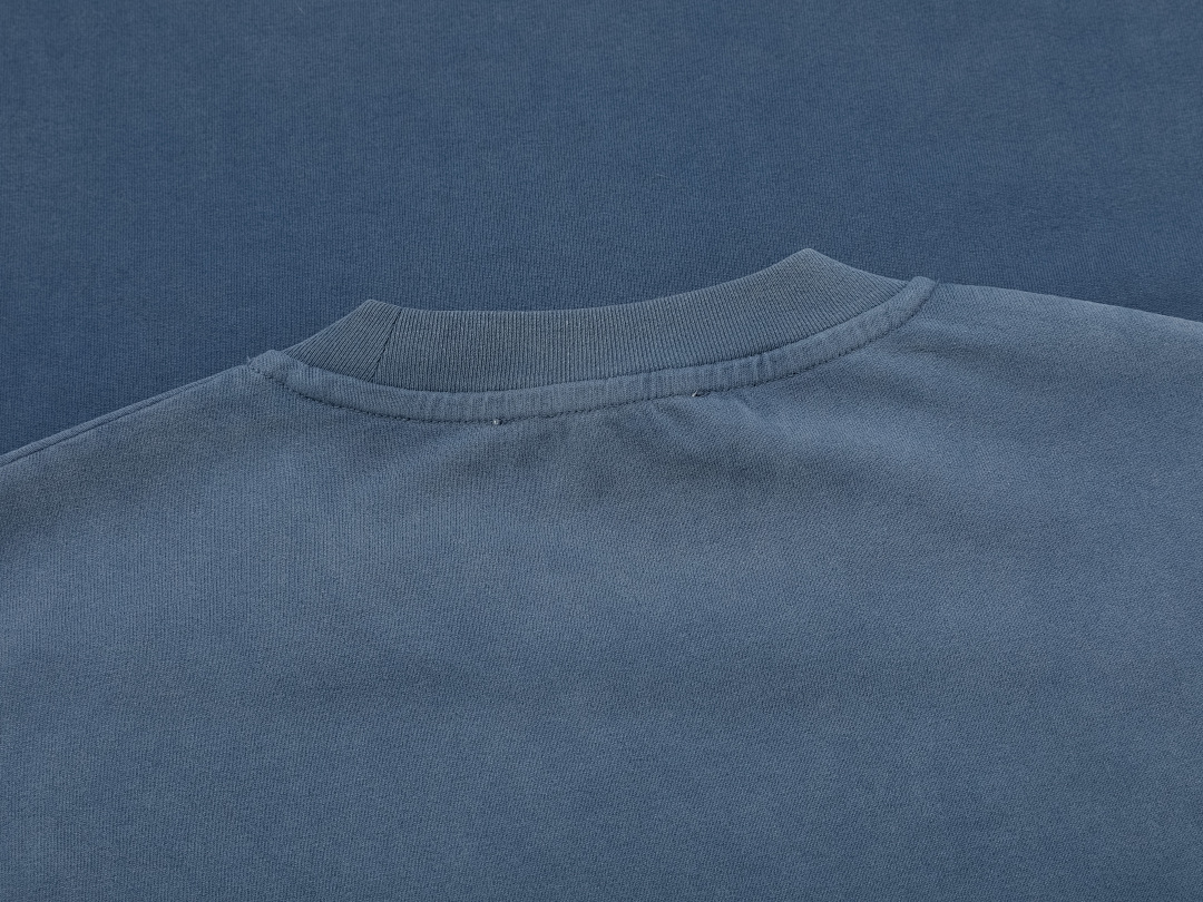 On Running 320Gsm Union Kingdom Vintage Washed 100% Cotton Regual Shoulder Blank T-Shirt - Image 5