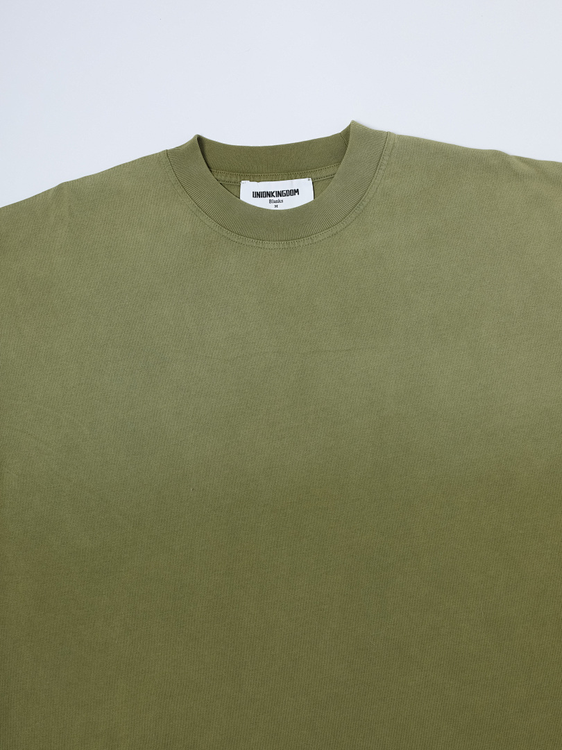 On Running 250Gsm Union Kingdom Vintage Washed 100% Cotton Loose Fit Blank T-Shirt - Image 22