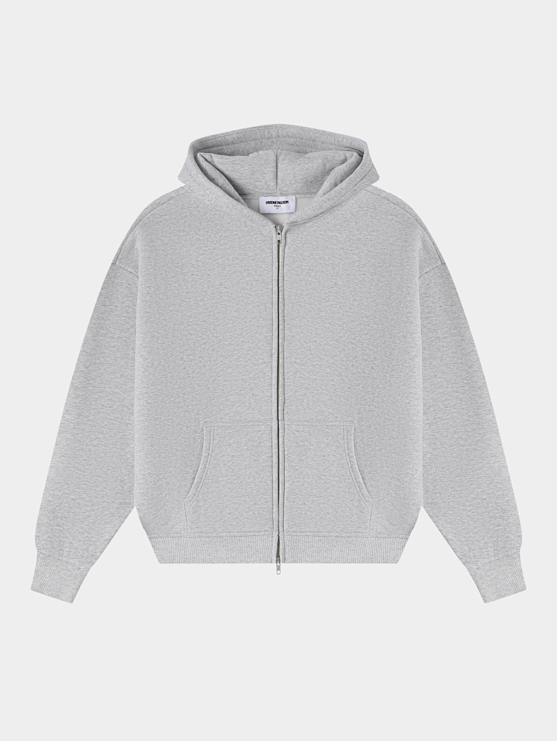On Running 360Gsm Union Kingdom Loose Fit Blank Zip-Up Hoodie And Tracksuit - Image 5