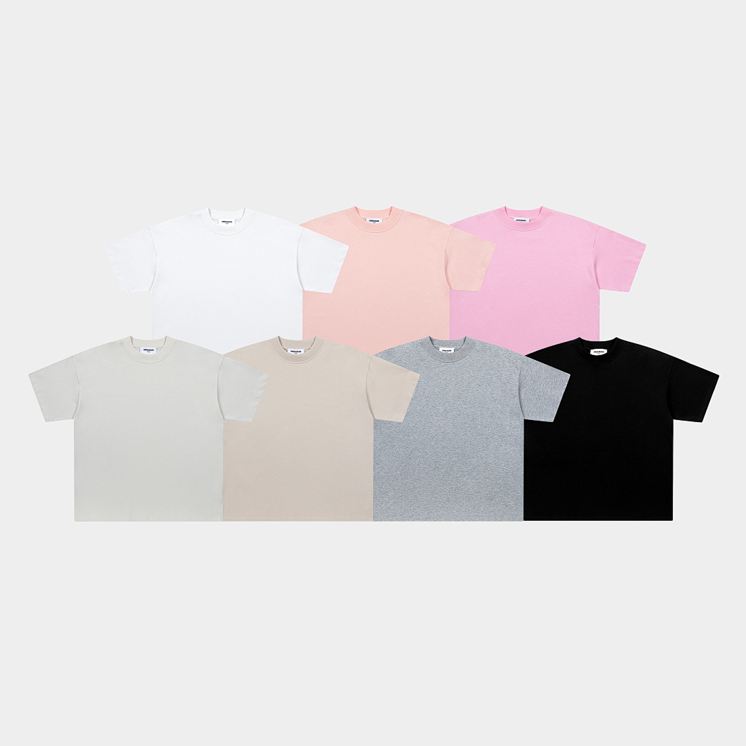 On Running 250Gsm Union Kingdom 100% Cotton Loose Fit Blank T-Shirt - Image 52