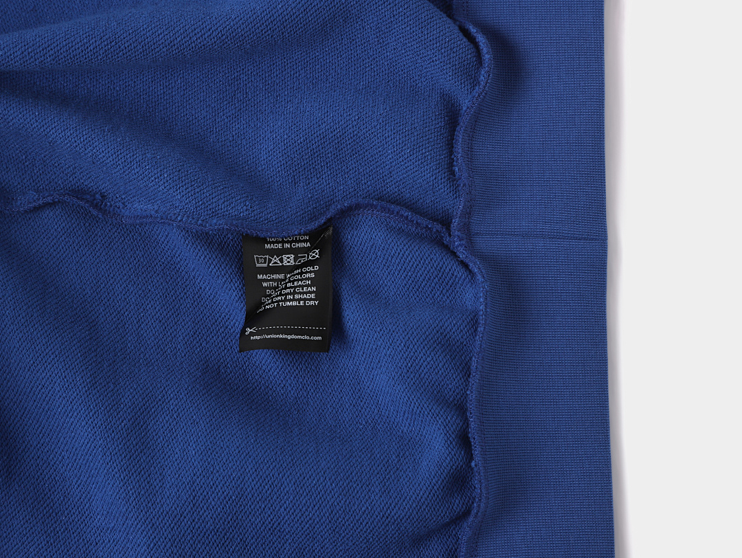 On Running 450Gsm Union Kingdom 100% Cotton Boxy Chemical Blue Blank Tracksuits - Image 10
