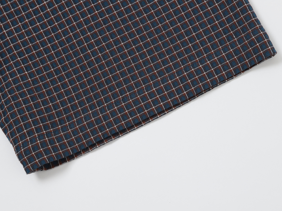 On Running 140Gsm Union Kingdom 100% Cotton Boxy Cropped Fit Plaid Short-Sleeved Shirt - Image 25
