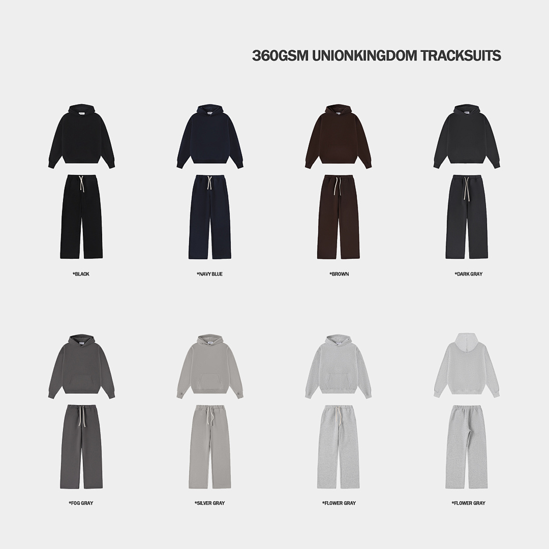 On Running 360Gsm Union Kingdom Boxy Loose Fit Hoodie And Tracksuit - Image 80