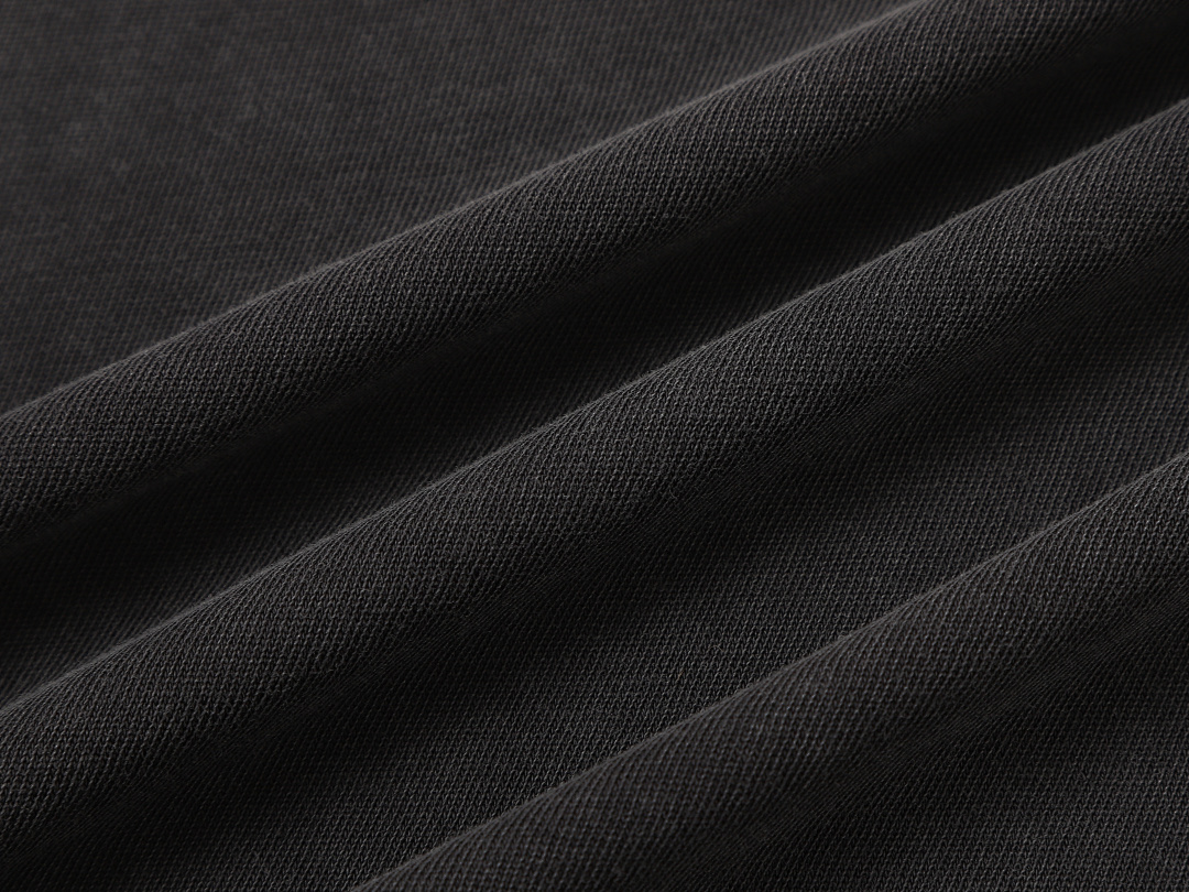 On Running 220Gsm Union Kingdom Washed Black 100% Cotton Loose Fit Blank T-Shirt - Image 10