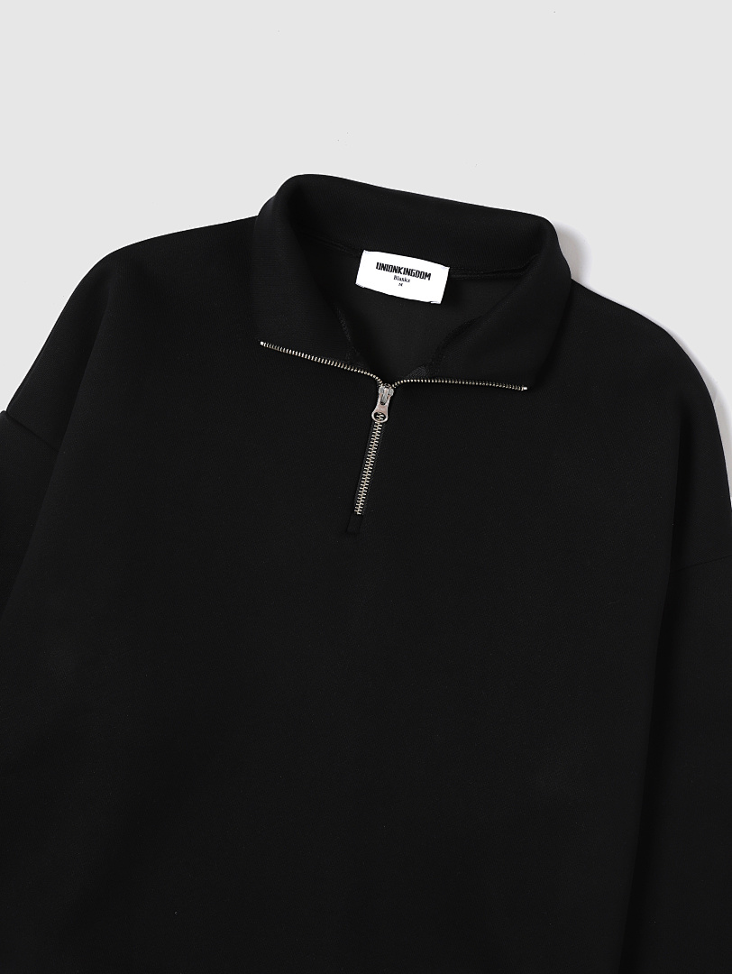 On Running 630Gsm Union Kingdom Boxy Crop Fit Blank Quarter-Zip Sweatshirt - Image 35