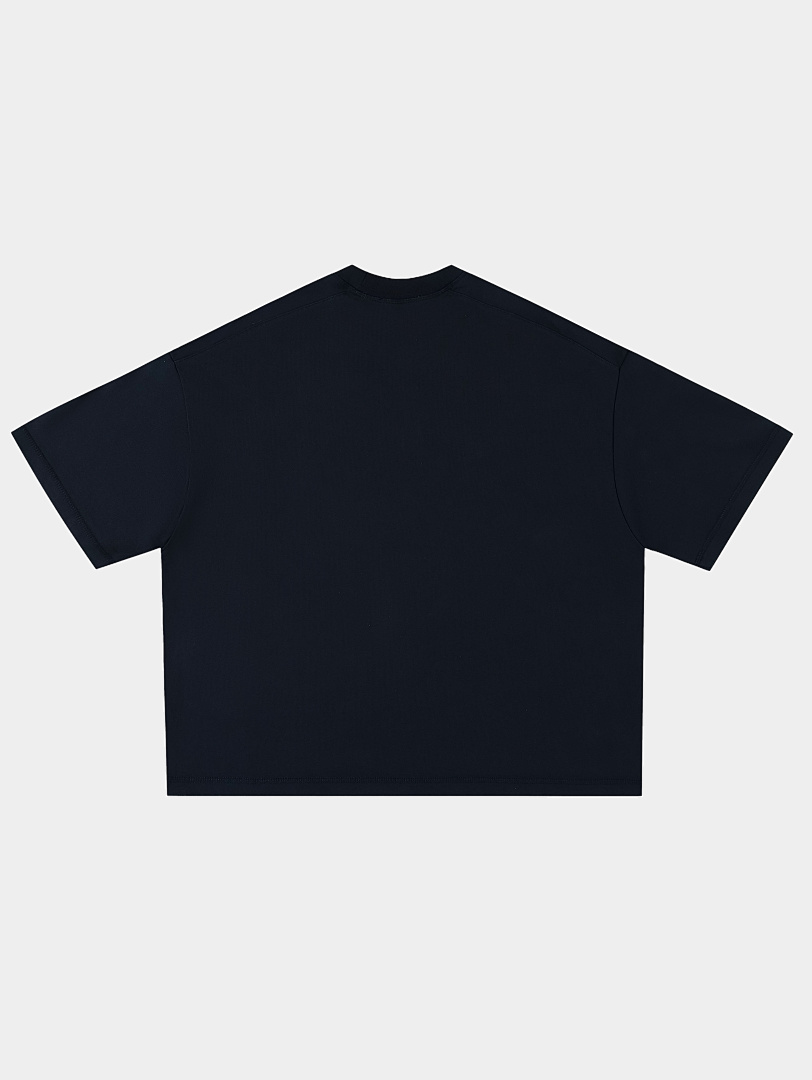 On Running 400Gsm Union Kingdom 100% Cotton Boxy Cropped Fit Washed Blank T-Shirt - Image 23