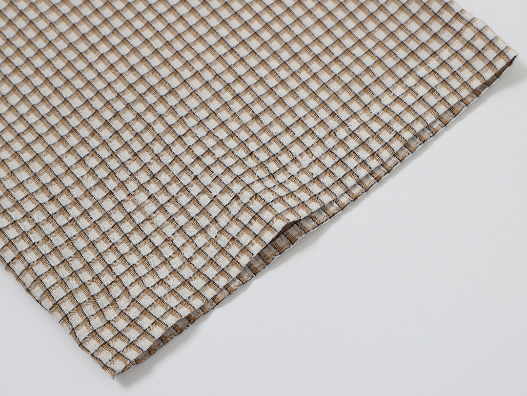 On Running 140Gsm Union Kingdom 100% Cotton Boxy Cropped Fit Plaid Short-Sleeved Shirt - Image 7