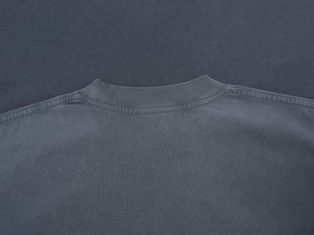On Running 250Gsm Union Kingdom Vintage Washed 100% Cotton Loose Fit Blank T-Shirt - Image 5