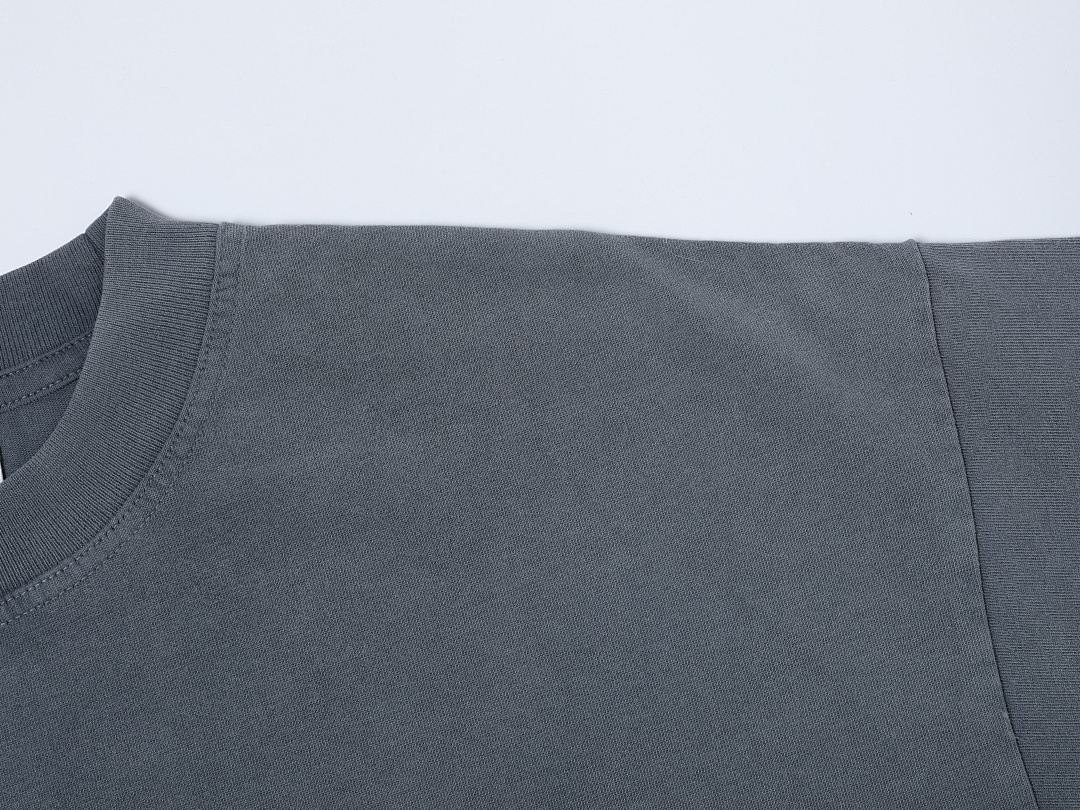 On Running 250Gsm Union Kingdom Vintage Washed 100% Cotton Loose Fit Blank T-Shirt - Image 6