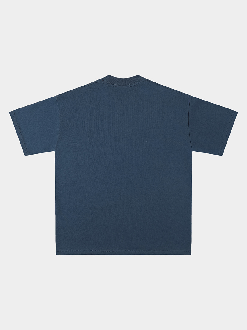 On Running 320Gsm Union Kingdom 100% Cotton Loose Fit Blank T-Shirt - Image 5