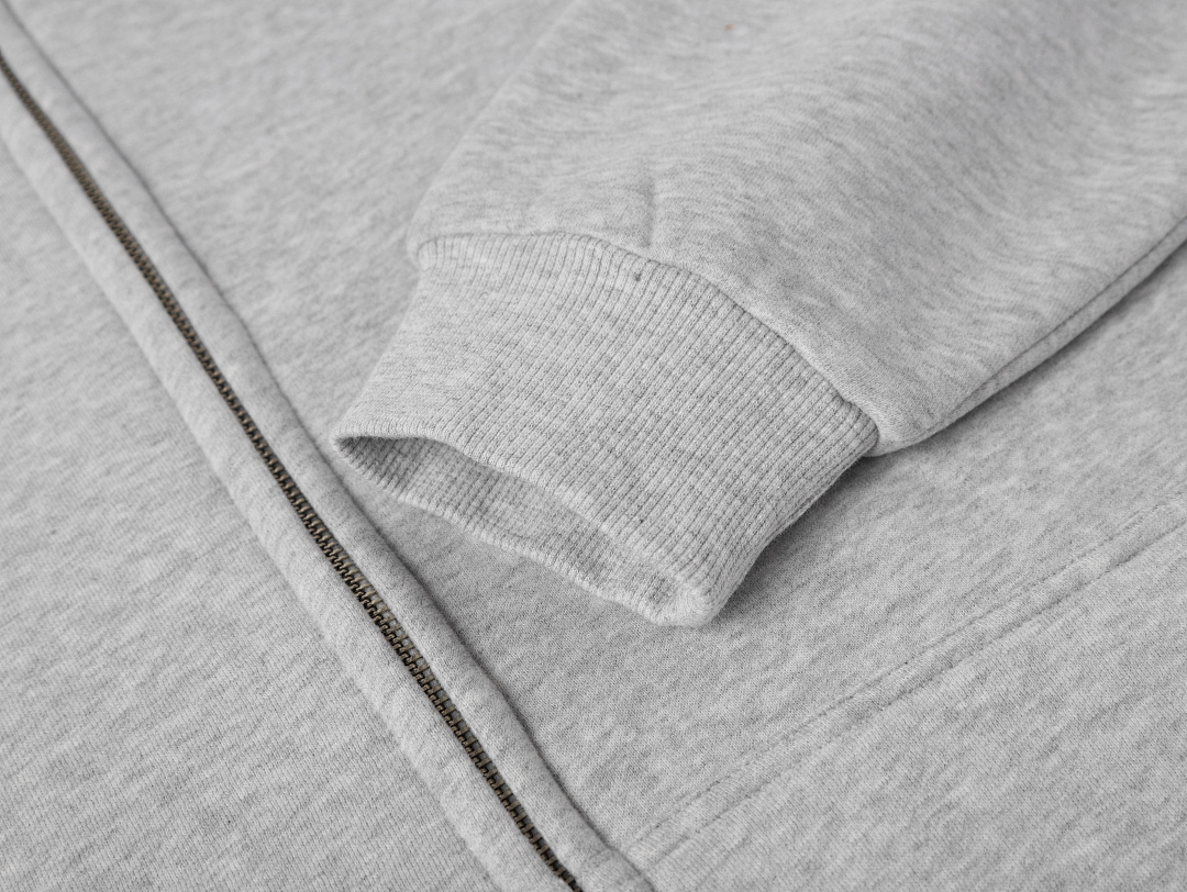 On Running 360Gsm Union Kingdom Loose Fit Blank Zip-Up Hoodie And Tracksuit - Image 9