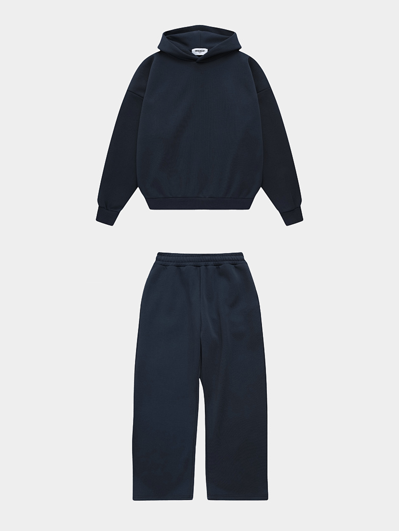 On Running 500Gsm Union Kingdom Orlon Fleece Boxy Cropped Fit Blank Tracksuits - Image 9