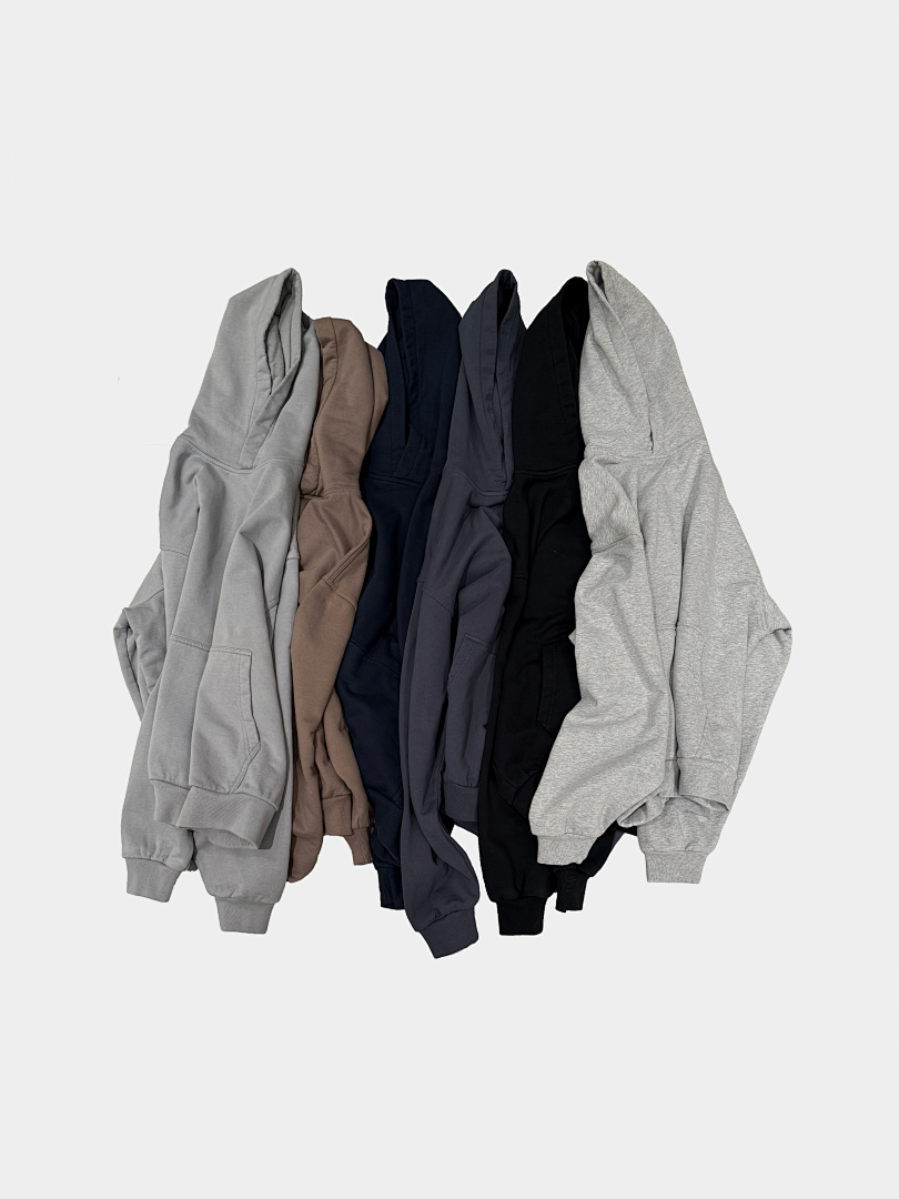On Running 420Gsm Union Kingdom Terry Faric 100% Cotton Cropped Fit Blank Hoodie - Image 52
