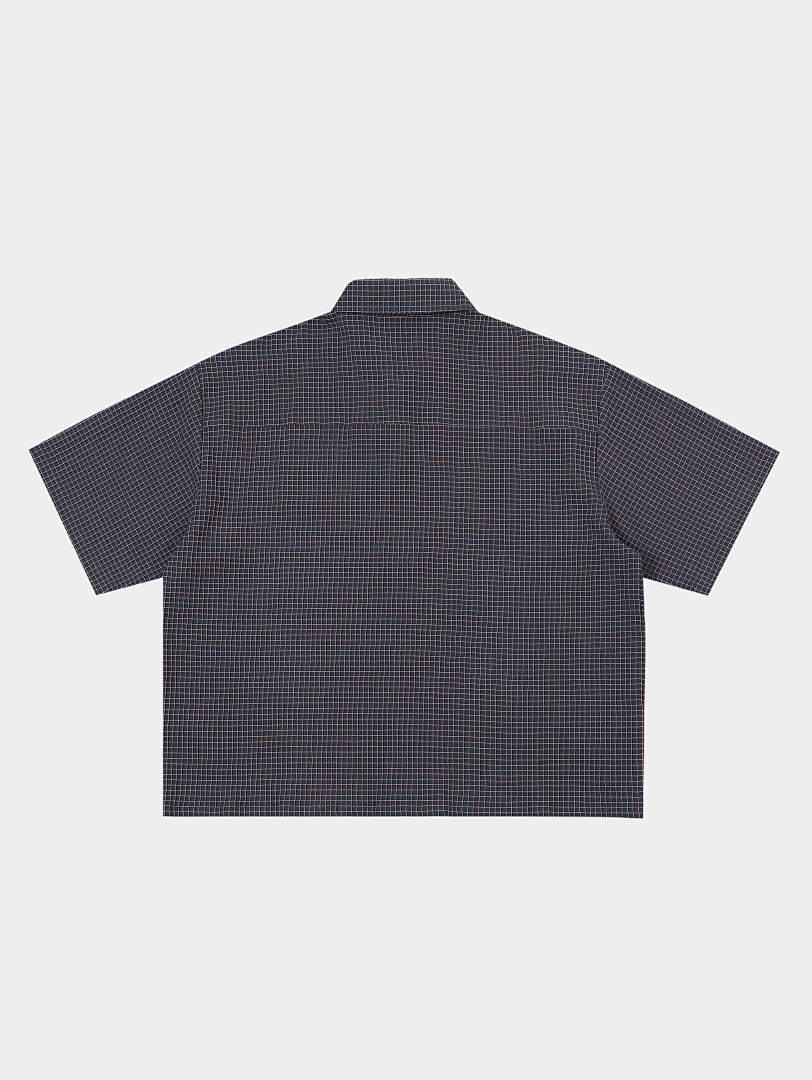 On Running 140Gsm Union Kingdom 100% Cotton Boxy Cropped Fit Plaid Short-Sleeved Shirt - Image 21