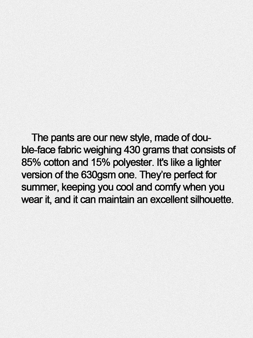 On Running 430Gsm Union Kingdom Double-Face Fabric Loose Fit Pants - Image 38