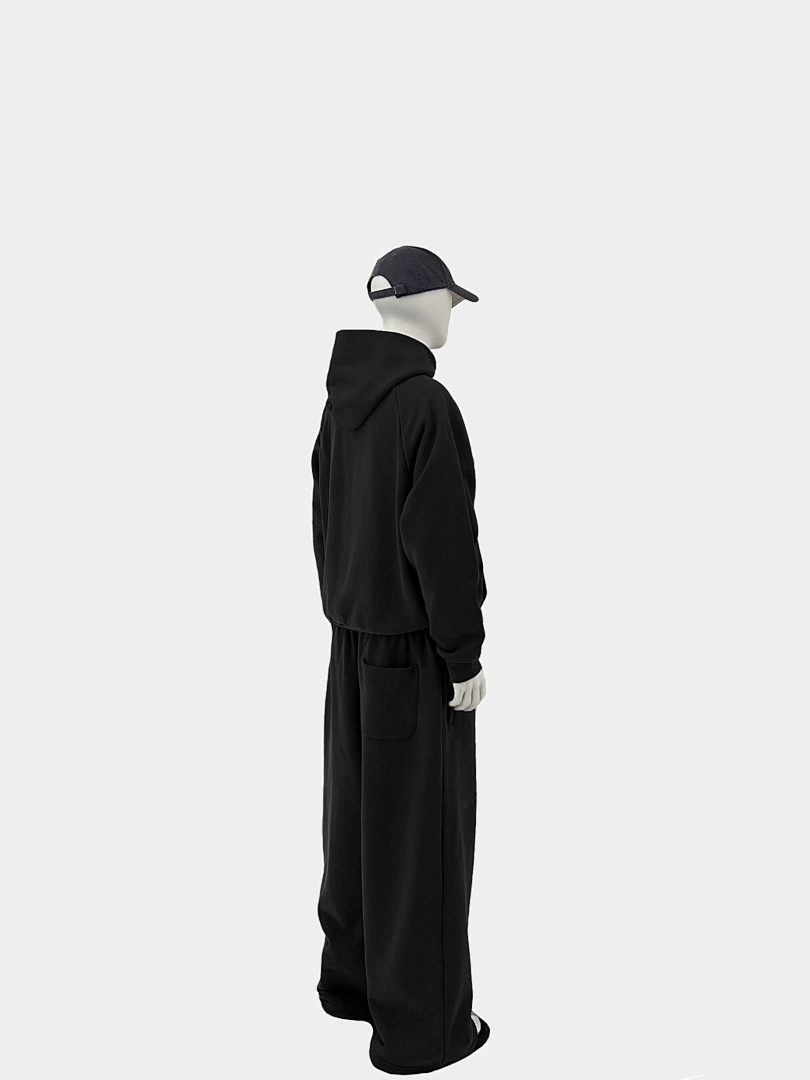 On Running 600Gsm Union Kingdom 100% Cotton Fleece Cropped Fit Hoodie And Baggy Sweatpants - Image 74