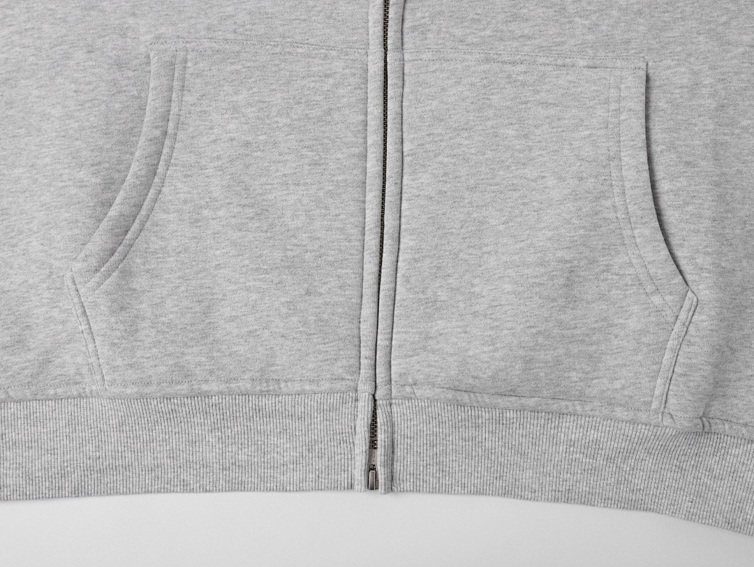 On Running 360Gsm Union Kingdom Loose Fit Blank Zip-Up Hoodie And Tracksuit - Image 11