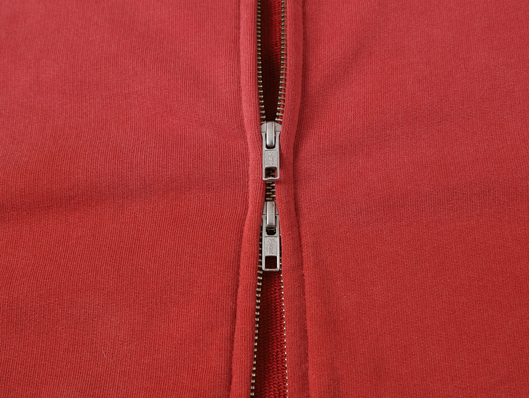 On Running 550Gsm Union Kingdom 100% Cotton French Terry Cropped Fit Washed Zip-Up - Image 5