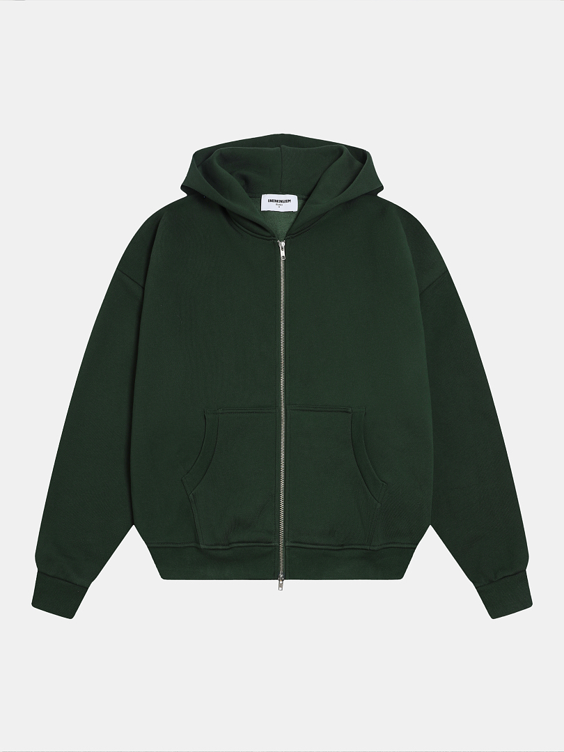 On Running 520Gsm Union Kingdom Boxy Cropped Fit Zip-Up - Image 2