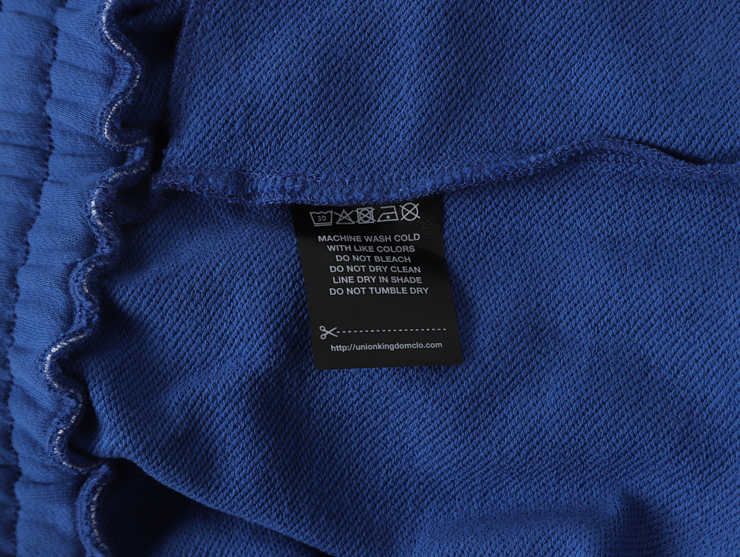 On Running 450Gsm Union Kingdom 100% Cotton Boxy Chemical Blue Blank Tracksuits - Image 17