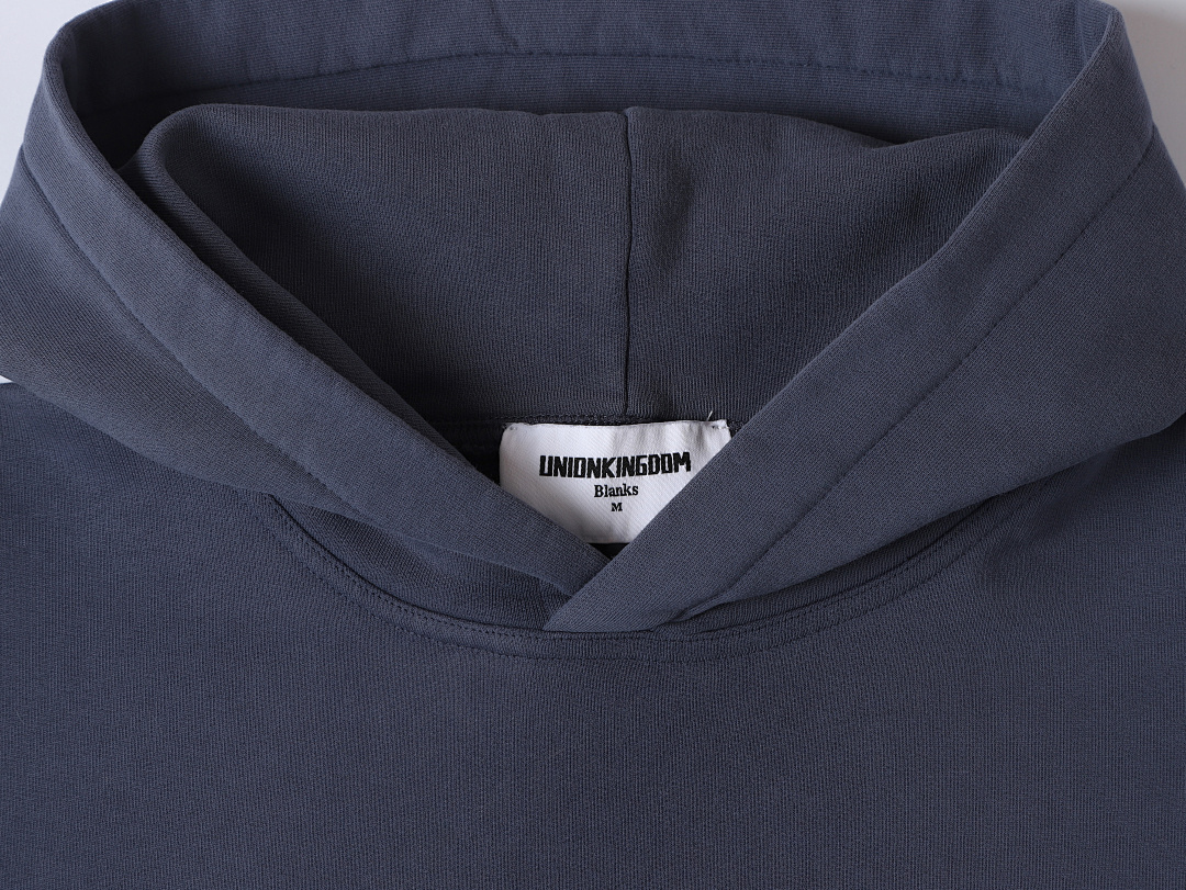 On Running 420Gsm Union Kingdom Terry Faric 100% Cotton Cropped Fit Blank Hoodie - Image 14