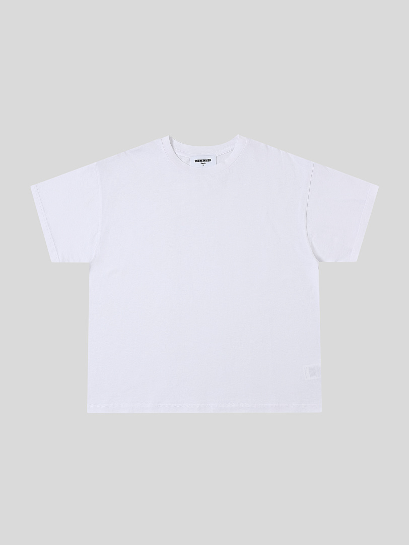 On Running 150Gsm Union Kingdom 100% Raw Cotton Relaxed Boxy Fit Blank T-Shirt - Image 3
