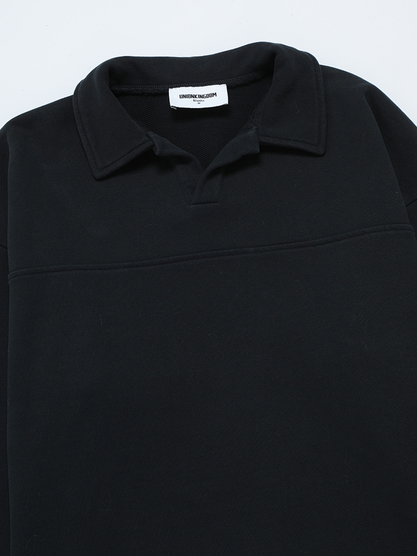 On Running [Preview]480Gsm Union Kingdom Vintage 100% Cotton French Terry Cropped Fit Collared Sweater - Image 20