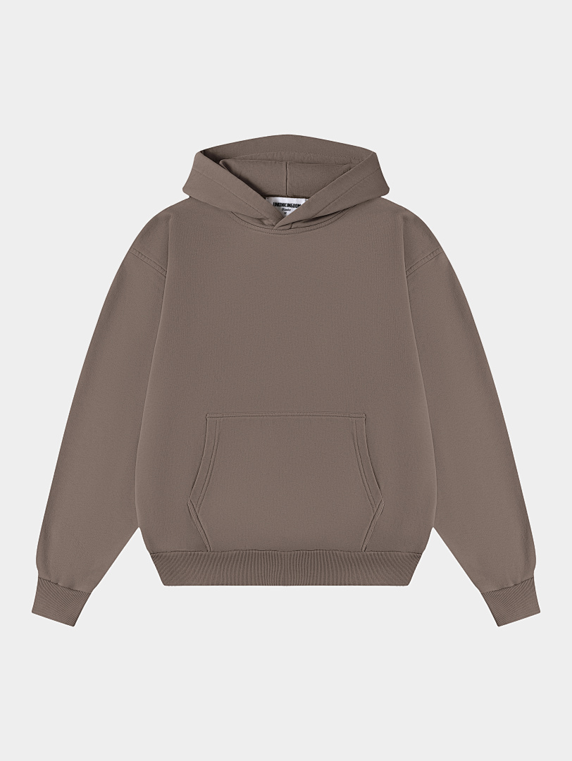 On Running 420Gsm Union Kingdom Terry Faric 100% Cotton Cropped Fit Blank Hoodie - Image 4