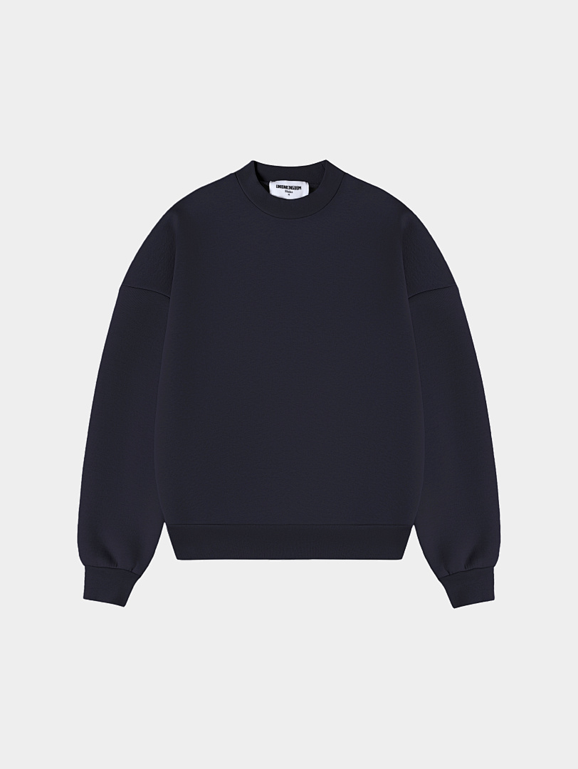 On Running 630Gsm Union Kingdom Boxy Cropped Fit Blank Crewneck - Image 21