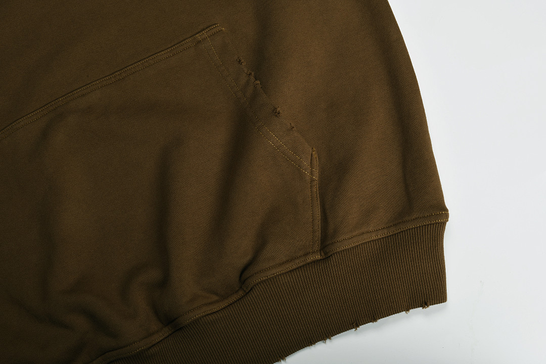 On Running 450Gsm Union Kingdom Vintage Washed Loose Fit Blank Hoodie - Image 9