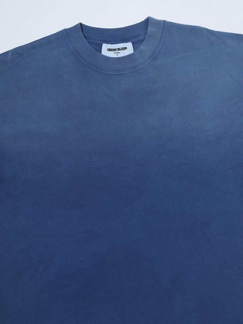 On Running 250Gsm Union Kingdom Vintage Washed 100% Cotton Loose Fit Blank T-Shirt - Image 13