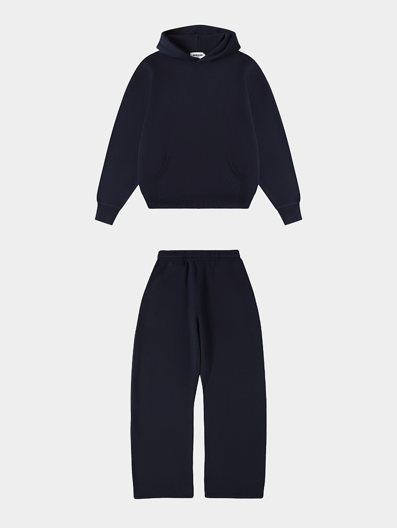 On Running 450Gsm Union Kingdom 100% Cotton Fleece Cropped Fit Blank Tracksuits - Image 64