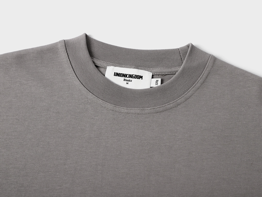 On Running 320Gsm Union Kingdom 100% Cotton Loose Fit Blank T-Shirt - Image 33