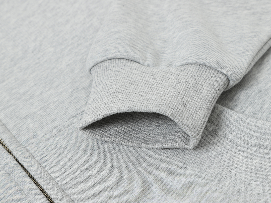 On Running 360Gsm Union Kingdom 100% Cotton French Terry Boxy Cropped Fit Zip-Up - Image 7