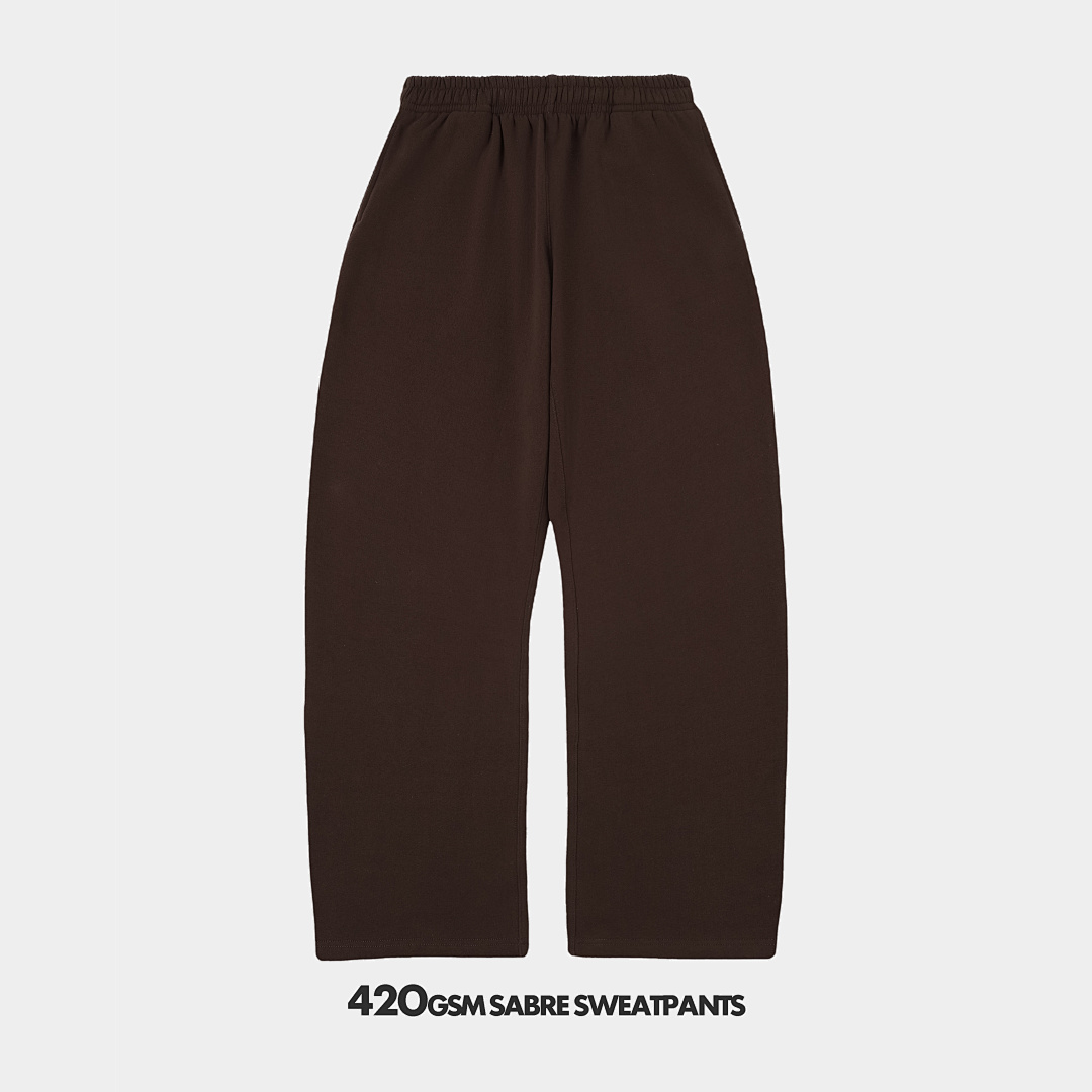 On Running 420Gsm Union Kingdom 100% Raw Cotton Fleece Blank Sweatpants - Image 61