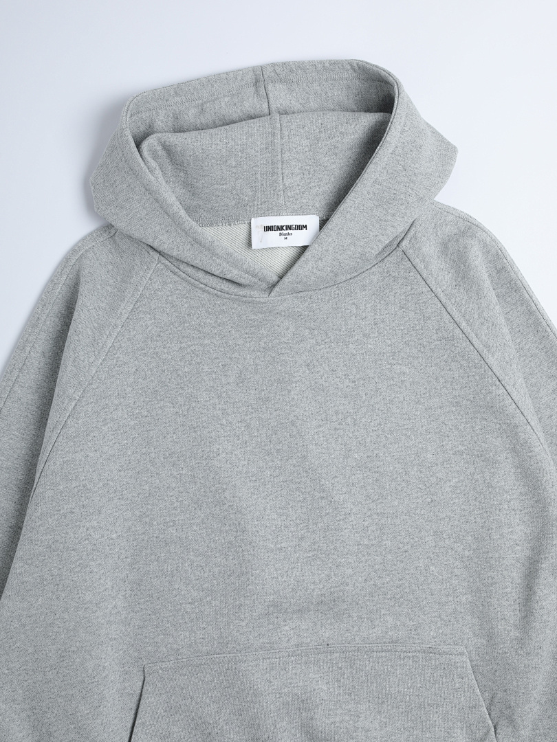 On Running 480Gsm Union Kingdom 100% Cotton French Terry Raglan Boxy Cropped Fit Hoodie - Image 5