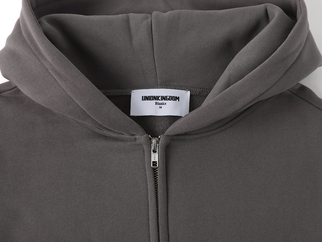On Running 360Gsm Union Kingdom Loose Fit Blank Zip-Up Hoodie And Tracksuit - Image 17