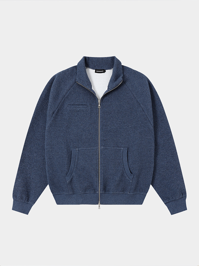 On Running 380Gsm Union Kingdom Bubble Texture Soft Boxy Cropped Fit Tracksuit - Image 3
