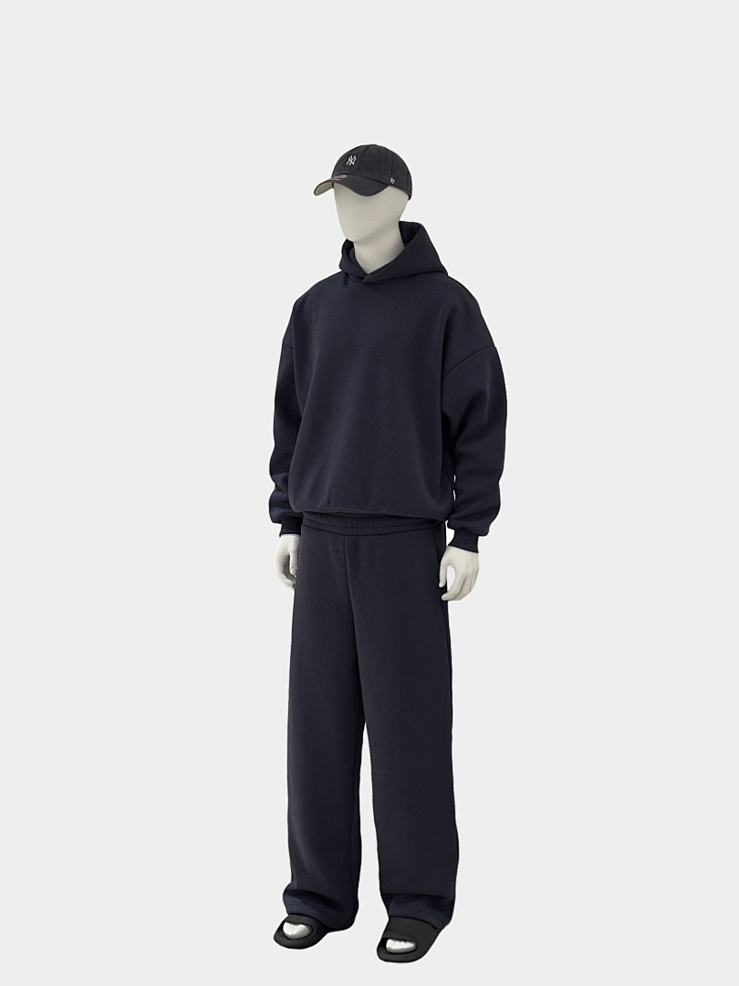 On Running 500Gsm Union Kingdom Orlon Fleece Boxy Cropped Fit Blank Tracksuits - Image 5