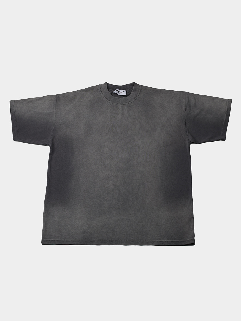 On Running 220Gsm Union Kingdom Vintage Washed 100% Cotton Loose Fit Blank T-Shirt - Image 6